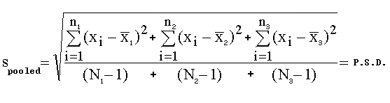 pooled standard deviation