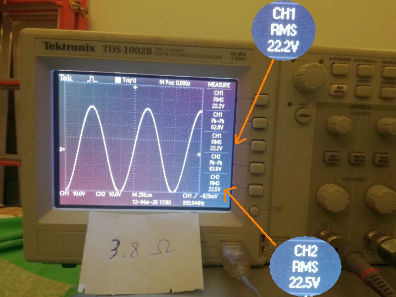 measure 3.8ohm